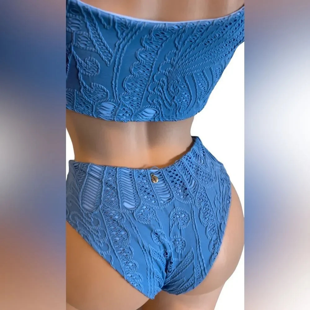 NEW Brazilian Blue Lace Beachwear